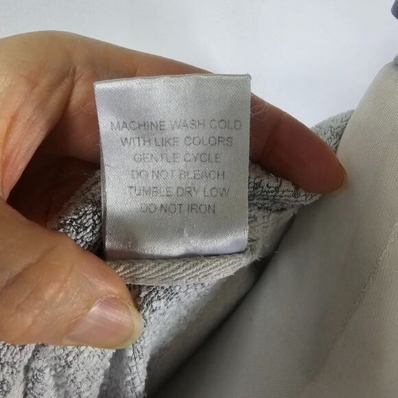 Natori Gray Rayon Blend Robe Sz L Comfy Oversized Wrap Belted Lounge Sleep - Picture 8 of 10